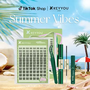 KEYYOU Angle A09 Lash Clusters  Invisible Band Waterproof Long-Lasting Lashes for Natural Voluminous Look Easy Application Ideal for Daily Wear and Special Occasions #Summervibes