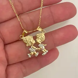 18k Gold Plated Couple Necklace