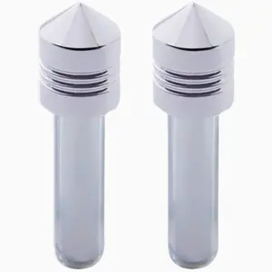 United Pacific 40180 – Chrome Pointed Door Lock Knob (2-Piece Set)