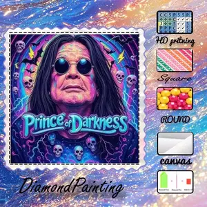 DIY 5D Flocking Cloth Diamond Painting Kit, AB Drill, Fairy Dust Drill, Crystal Drill, Skull, Lightning, Darkness Diamond Embroidery, Diamond Pattern Design, Special Craft Diamond Art Kit, Wall Decor, Gift for Family, Loved Ones, Friends