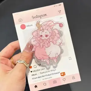 Pink Pierrot Clown Magnetic Phone Grip, Cute Magsafe Kindle Grip, Gift For Readers, Bookish Griptok, Special Gifts mount holder stand accessories Universal Car