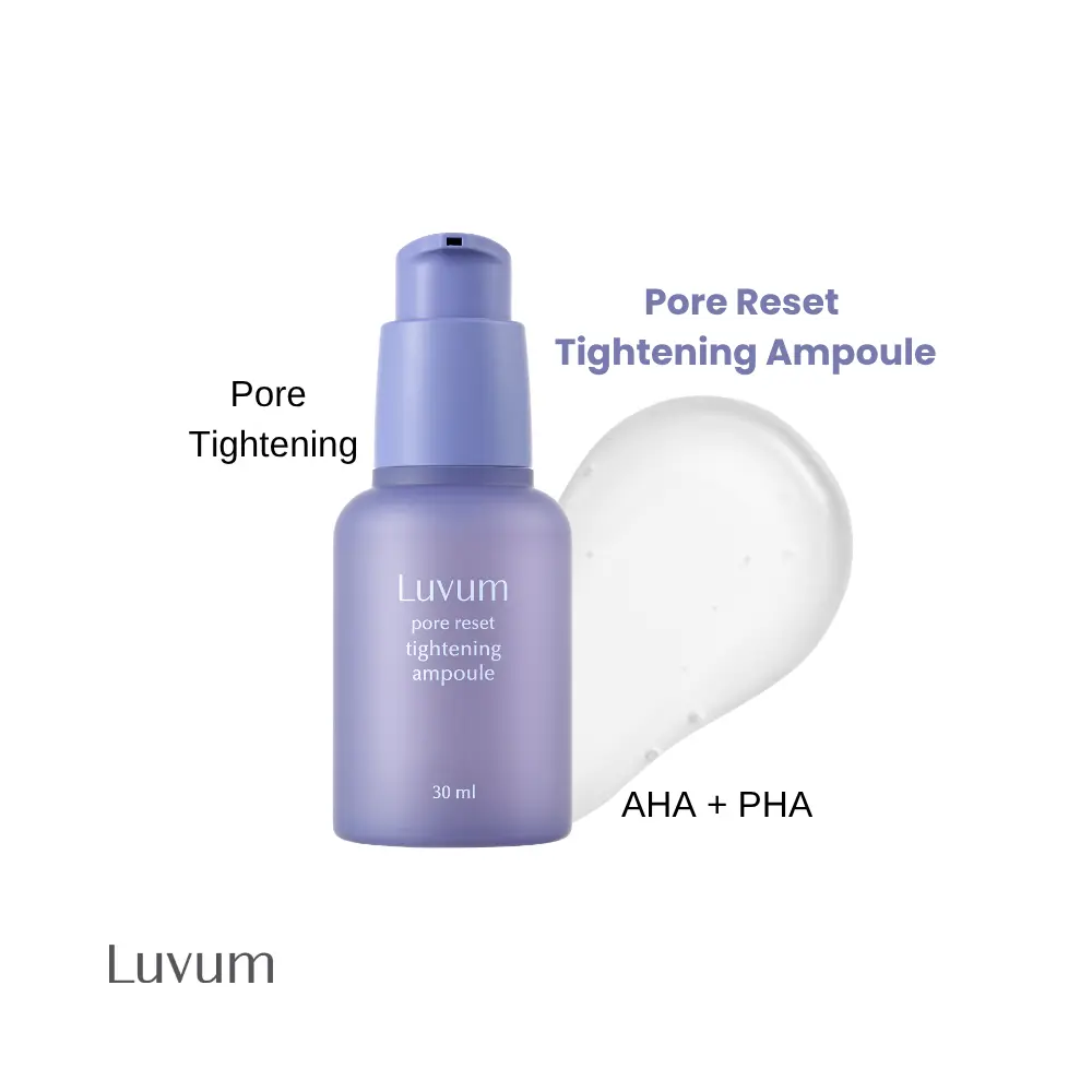 [Luvum Official] Pore Reset Ampoule, Niacinamide Serum, PHA, Black Head Remover, 1.01 fl. oz