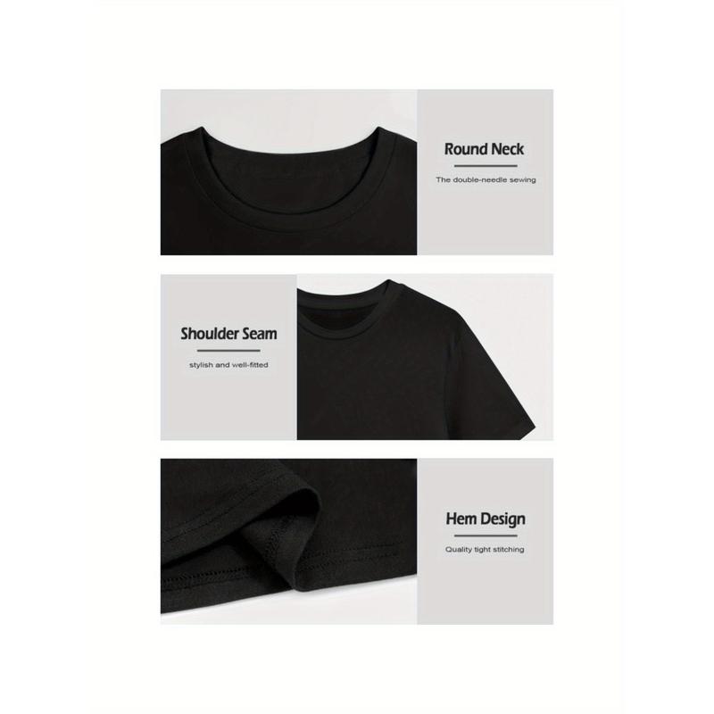 Summer Fashion Girls' Short-Sleeve T-Shirt "GiGi Is My Bestie" Letter Print Casual Top 100% Cotton