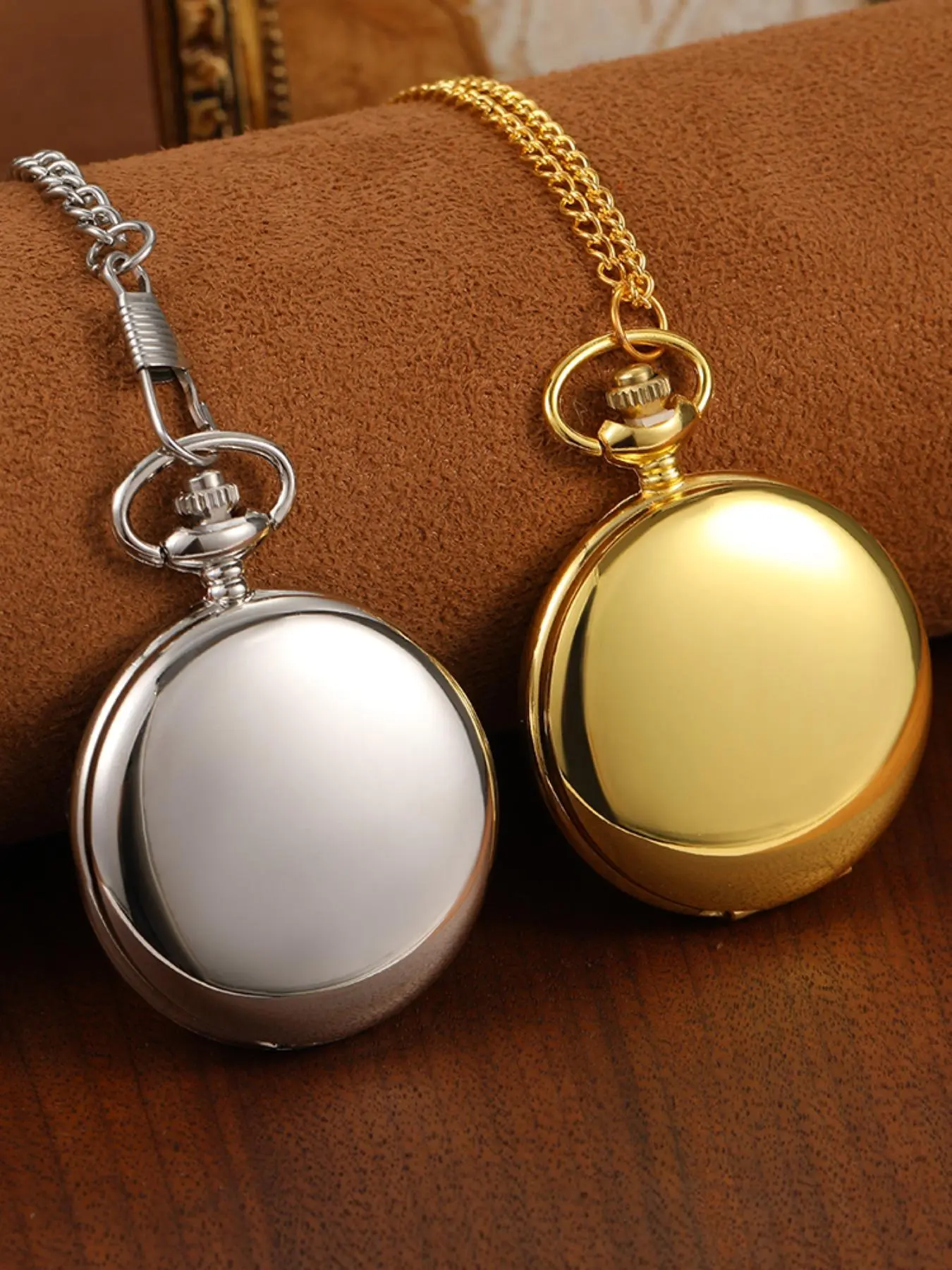 Fashionable Couple Quartz Watch, Fashion Round Dial Analog Pocket Watch with Chain, Trendy All-match & Exquisite Watch for Birthday Gift, Valentine's Day, Gift, Elegant Fashion Watch, Modern Trendy Watch, Fashionable Party Watch