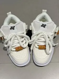 Men's Casual Canvas Shoes, Low Top Round Toe, Lace-Up Flatform, Anti-Slip Rubber Sole, Unisex Couple Sneakers, All-Season Fashion