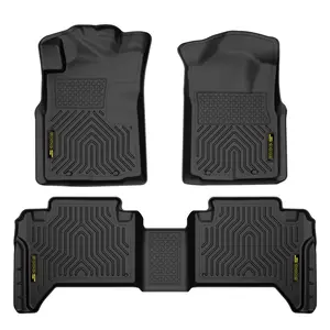 G-PLUS Automotive Floor Mats Custom Fit for Toyota Tacoma 05-25 Double Cab Truck, High Durability All-Weather TPE Rubber Liners, Anti-Slip Spill Guard Car Interior Accessory Nissan Rogue