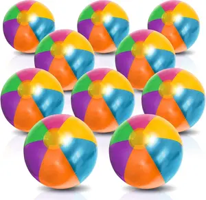 Metallic Color Beach Balls - Pack of 12 - Summer Toys for Kids and Adults, Decorations for Hawaiian, Beach, Rainbow, and Pool Party, Beach Ball Party Favors for Boys and Girls