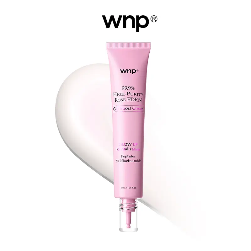 [WNP Official] WNP Glo Boost Cream | Glass glow skin | 99.9% pure PDRN, Hyaluronic Acid, Niacinamide, Peptides | Strengthen skin barrier, Even skin tone, Dark spot care | The K-beauty Secret | 3-in-1: Moisturizer + Primer + Brightening Cream summerwins
