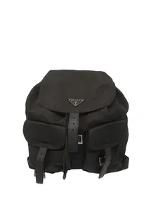 Pre-owned PRADA Re Nylon & Saffiano Leather Backpack/KH05504012/4012