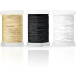 Heavy Duty Upholstery Thread,3 Spools Durable Bonded Nylon Thread, High-Strength & Fade-Resistant, 218 Yds/Spool for Sewing Machines, Leather, Denim, DIY Crafts | Black, White, Cream