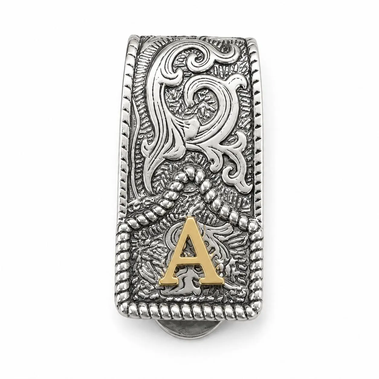 Handmade Copper Cow Tag money clip with Copper Initial – Custom Western money clip for Men & Women, Texas-Inspired Cowboy money clip, Fashion Accessory for Gifts