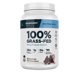 Transparent Labs Grass-Fed Whey Protein Isolate — 28g Protein, Clean Ingredients