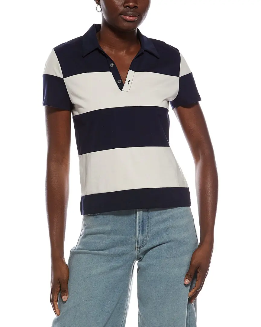 Madewell Pieced Squid Polo Shirt
