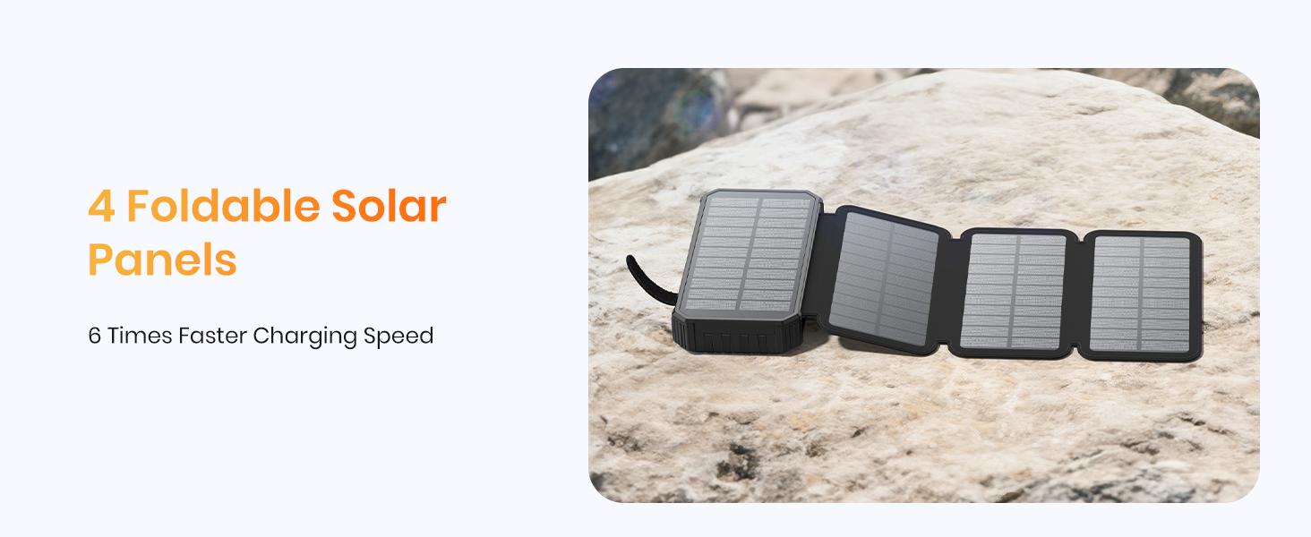 15W wireless charging solar power bank