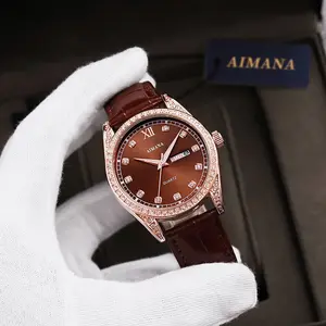 2025 Swiss Luxury Datejust Men’s Watch – Luminous Diamond-Set Round Quartz | Business Style, Casual Unisex, Perfect Gift for Him & Daily Outfit