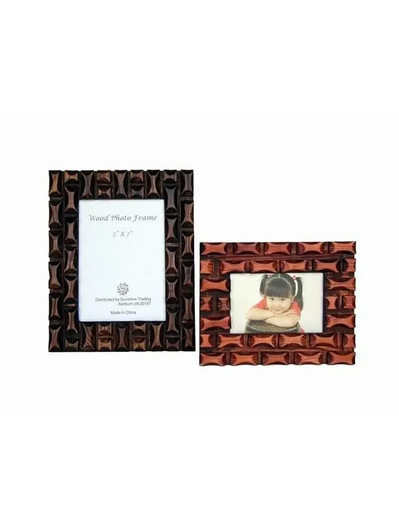 Sunshine Trading ST-25-7 Handmade Wood Photo Frame - 5 x 7 Inch