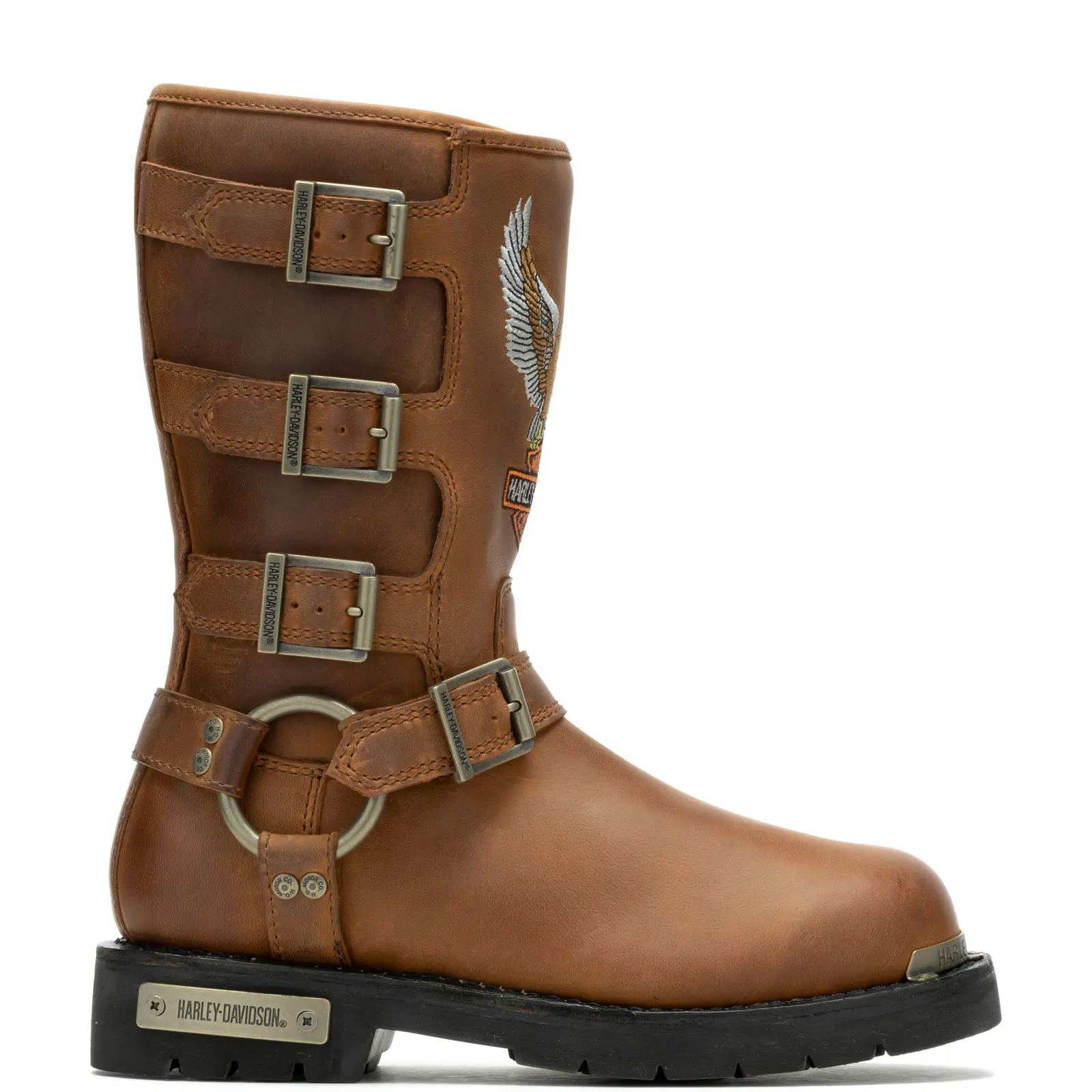 Harley-Davidson Corley D87306 Womens Brown Leather Motorcycle Boots