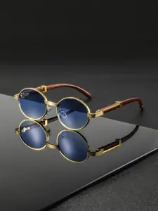 Men's Metal Oval Frame Glasses, Stylish Trendy Frames Eyewear for Men, Durable and Lightweight Design, Perfect for Daily Wear, Fashion Accessory, Fashionable Frames Glasses