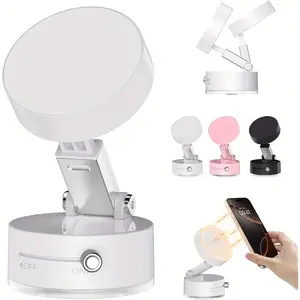Magnetic Suction Cup Folding & Rotating Bracket, Universal Vacuum Rotating Bracket, Mobile Phone Bracket for Home Office, Phone Suction Mount, Cell Phone Mount, Vacuum Suction Phone Holder, Magnetic Phone Stand