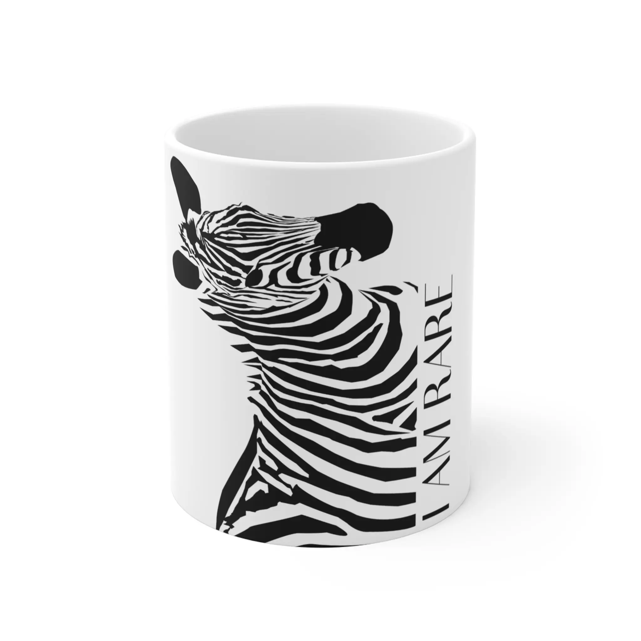 Zebra "I Am Rare" Mug | IIH Mug | Migraine Mug | Rare Disease Awareness | 11 oz. Mug