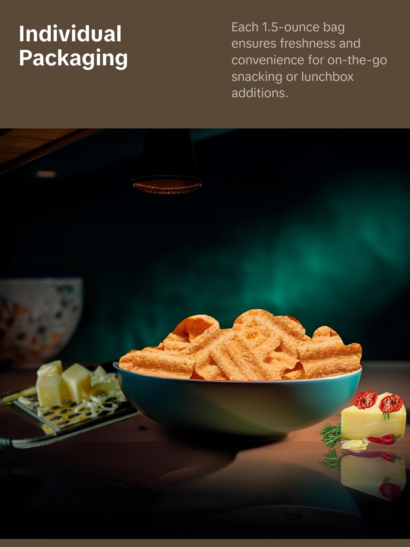 SunChips Harvest Cheddar Flavored Multigrain Chips, 1.5-Ounce Bags, Pack of 12 Bundled by Shoppyway Snacks Crunchy Crispy Corn Cheese