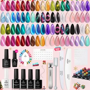 Beetles Cat Eye Gel Polish Set, DIY Nails at home gift Bunny Cutics Cosmetic Manicure Gift for women girls Fall Nail Halloween Nail Black Friday Winter Nail Christmas Gift