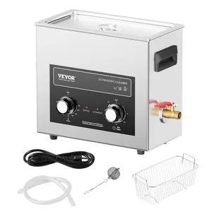 【DealsForYouDays】VEVOR 6L Ultrasonic Cleaner with Heater Timer & Basket, Professional Digital Sonic Cavitation Machine, 180W Cleaning Machine for Watch Instruments, Glasses, Coin, Metal Parts, Tool