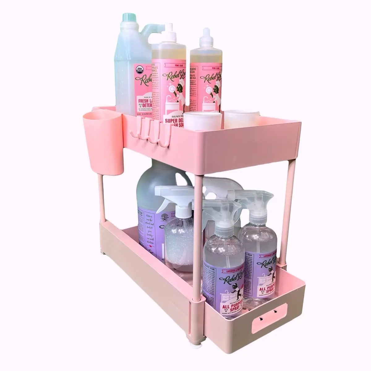 for Countertop and Pantry Storage Rack pink  mini   storage multifunctional  pink organizer kitchen kitchen sink multifunctional kitchen vanity organizer cologne organizer