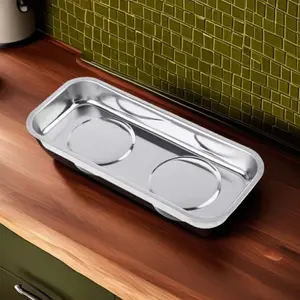 Tool Bowl Stainless Steel Parts Tray with Screw Holder Metal Storage Tool Storage Organizer