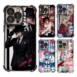 Anime Demon S-Slayer Upper Kokushibo Douma Akaza Rui Ghost Muzan Phone Cases For iPhone 17 Promax Pro Air 16 Plus 15 14 13 12 11 Exclusive Artistic Shockproof Protective Cover Gift For Birthday Christmas Valentine Halloween