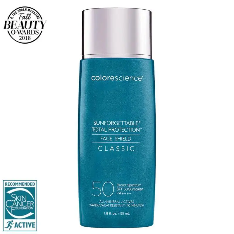 Colorescience Sunforgettable Total Protection Face Shield Classic SPF 50 - Water & Sweat Resistant Sunscreen