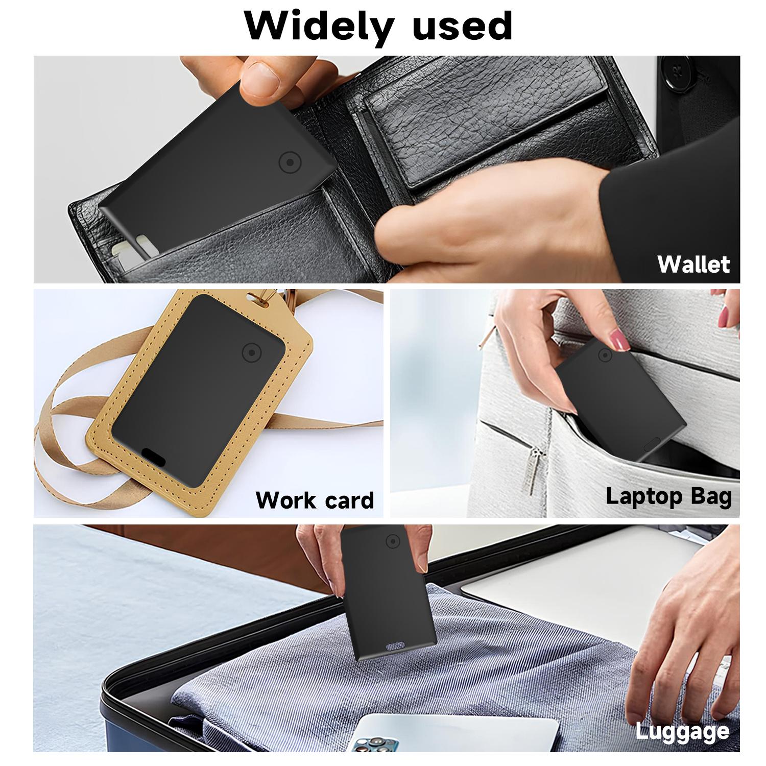 [Apple MFi Certified] Wallet Tracker Card Works with Apple Find My (iOS Only) — Ultra-Thin, 3 Year Battery No Charging Needed,Bluetooth Tracker for Wallet,Passport,Luggage,Key
