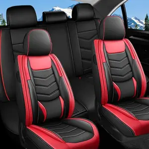 for TOYOTA Tacoma 2014-2023 Pickup Truck Car 5 Seat Covers Breathable Leather Cushion Protector Waterproof Full Set With 3D Waist Pillows - Valentine's Day Gift For Lover