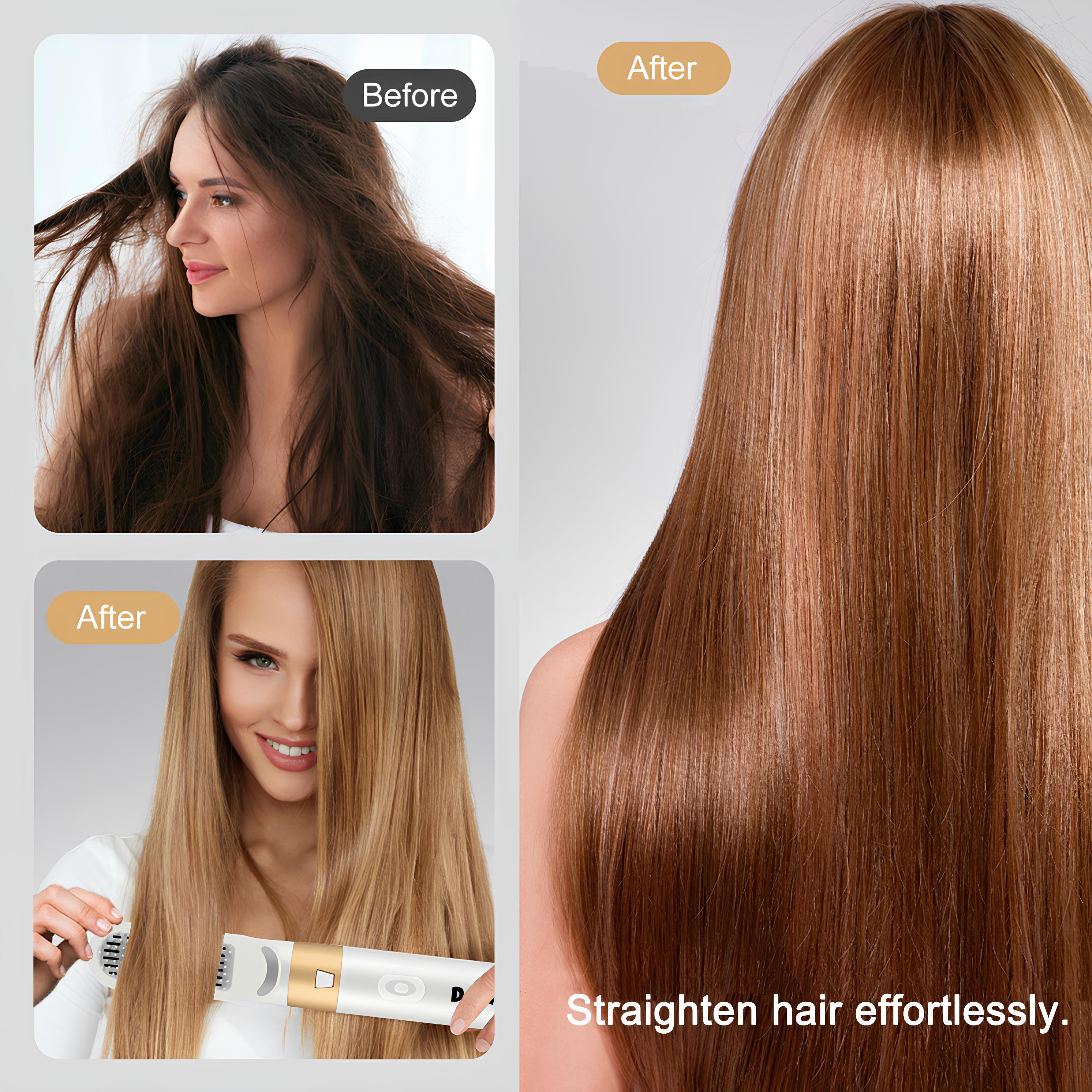 DOEAST US Seller 5-in-1 Hair Styler & Hair Dryer Set with Millions of Negative Ions Features Auto Hair Curler, Detachable Comb Heads, Curling Iron, Hair Straightener, Volumizer, Hot Air Brush & Air Curler All-in-One Hair Styling Tools,  Gift for Girls