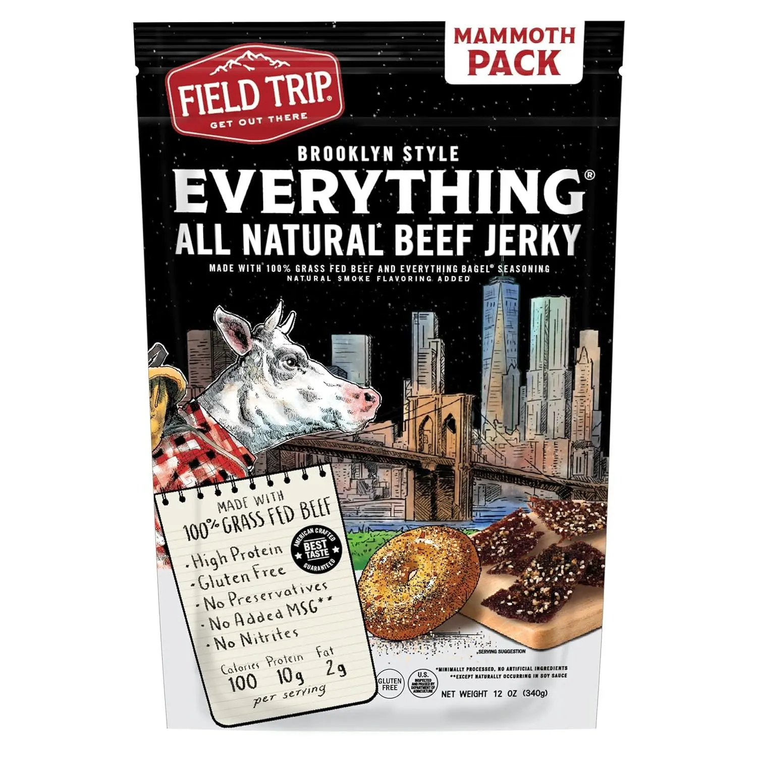 Everything Bagel Beef Jerky 12oz Everything Bagel Beef Jerky 12oz