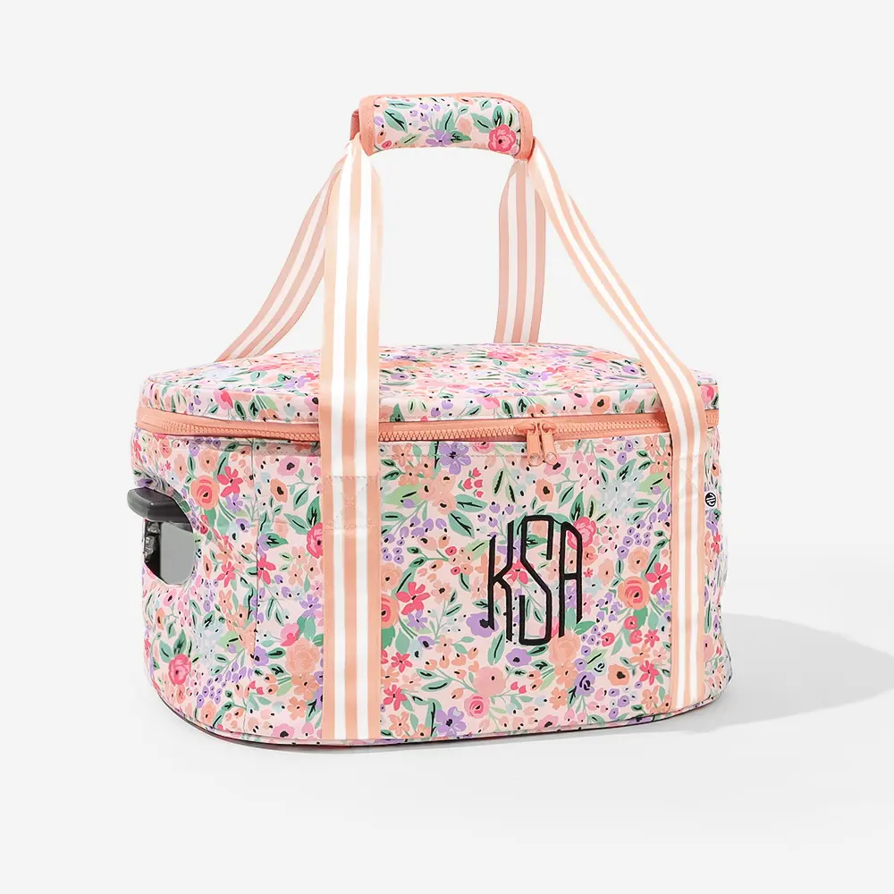 Marleylilly ML Monogrammed Slow Cooker Carrier Durable Insulated Tote with Velcro Handle Perfect for Gifts & Kitchen Utensils