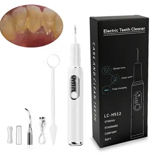 Tartar removers, rechargeable home dental cleaners, plaque removers (including replacement brush heads and manual cleaning tools), dental cleaning kits suitable for adults and pets device