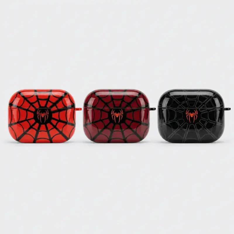 Cute Web Pattern AirPods Case, Colorful Comic Style Earbuds Cover for AirPods 1 2 3 4 & Pro 1 2 3, Trendy Protective Tech Accessory Gift