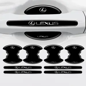 4/8pcs Car Door Handle Bowl Anti-collision Protective Stickers For Lexus Fsport RX330 IS250 Ct200h ES300h RX350 IS300h NX300h RX  Auto Accessories Car Decorative Sticker