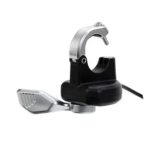 Ebike Thumb Throttle Wuxing 108X, Left Hand Throttle 12V 24V 36V 48V 60V 72V, Electric Scooter Throttle with 3 Pin Male Plug, Speed Control Finger Throttle