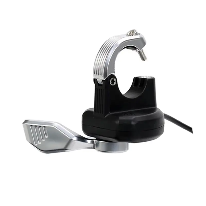 Ebike Thumb Throttle Wuxing 108X, Left Hand Throttle 12V 24V 36V 48V 60V 72V, Electric Scooter Throttle with 3 Pin Male Plug, Speed Control Finger Throttle