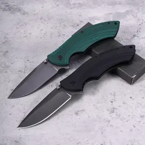 Portable Tactical Folding Knife for Hiking & EDC，Textured G10 Handle Folding Knife, Must-Have Gear for Outdoor Adventures & Bushcraft