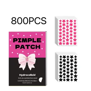 800 Pcs Acne Stickers & Star Shape Hydrogel Hydrocolloid Patch for Sensitive Skin, Multi-Functional Concealer Makeup Essential, Acne Patches, Blemish Patches, Acne Spot Treatment