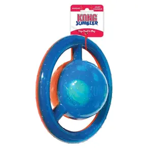 KONG Jumbler Disc, Assorted Durable Dog Ball Toy for Active Play