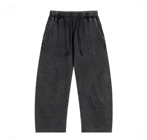 Grey Snow-Wash Sweats