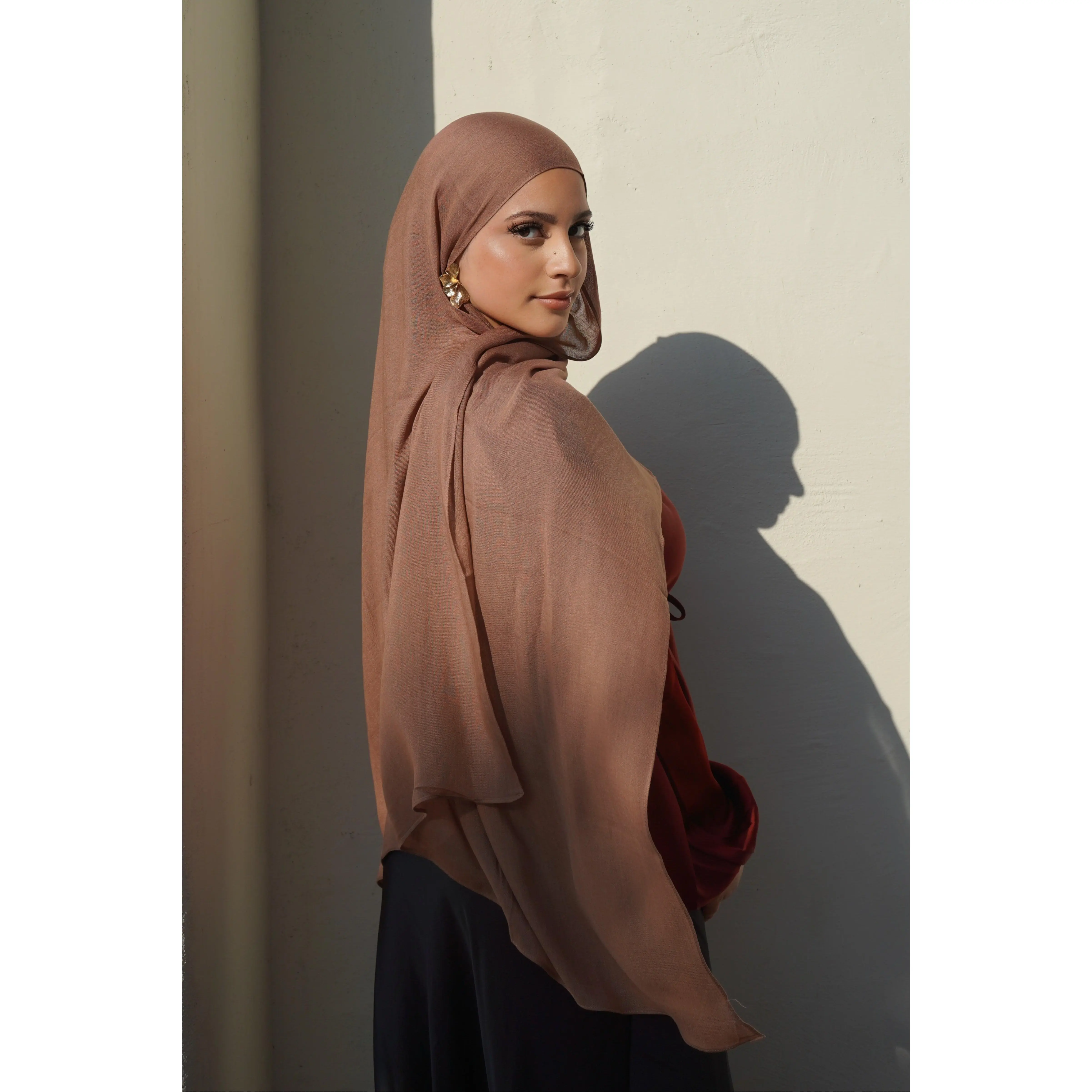 Modal Hijab Set- Pecan