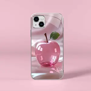 Pink crystal fruit for【iPhone 14 Plus】light luxury electroplated glass case, making you different---975