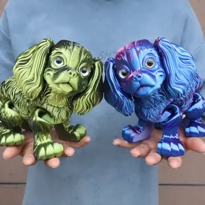 3D Printed Giant Charlie Dog Statue, Collectible Figurine, Realistic Eyes, Home Decor Gift, Party Decoration, Halloween, Christmas, Thanksgiving Gifts