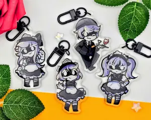 Murder Drones Keychains | Manor Outfits, Cute, Durable, And Perfect For Bags, Keys, Or Gifts.