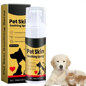 Natural Pet Skin Soothing Spray for Dogs & Cats | Gentle Formula Skin Relief Spray - Itch Calming & Moisturizing Solution (1 Bottle)